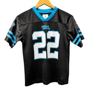 Carolina Panthers Jersey Youth Large #22 Christian McCaffrey Black Nike NFL